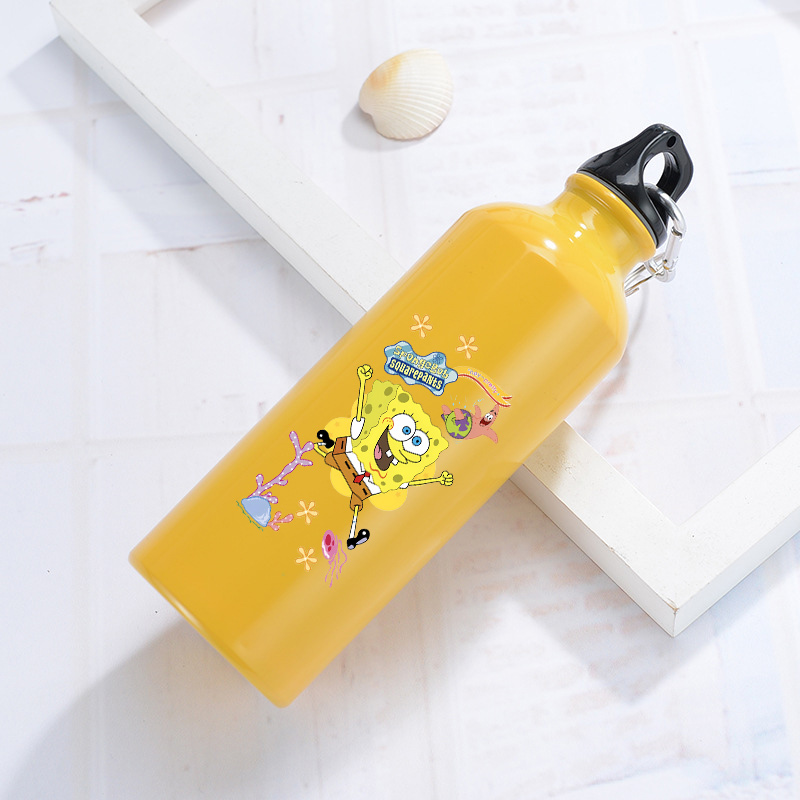 Travel Accessories Bike - SpongeBobs Aluminum Water Bottle Outdoor Bike