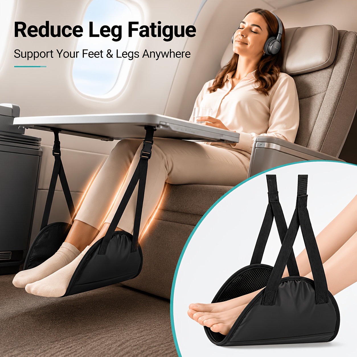 Travel Accessories In Train - 1PCS Adjustable Travel Foot Rest Hanger