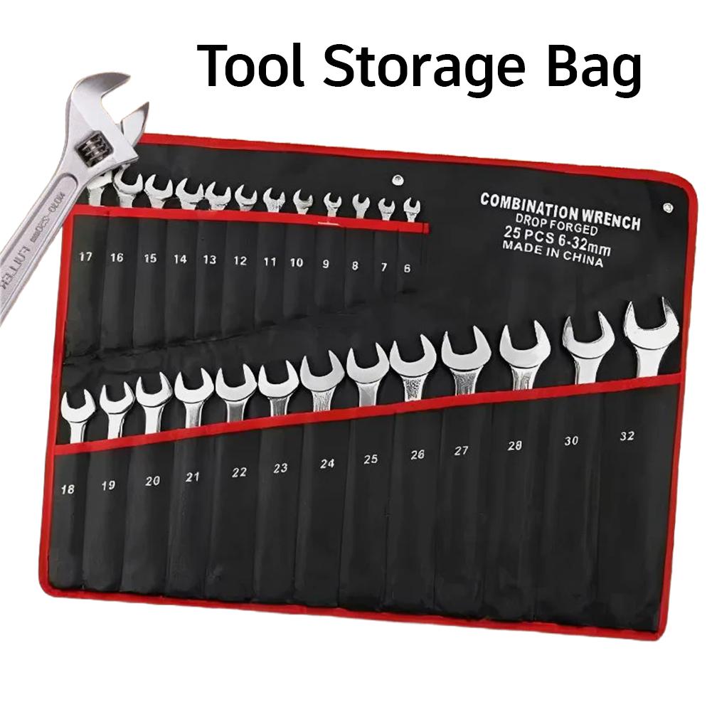 Travel Router Accessories - 25 Slots Wrench Roll Up Tool