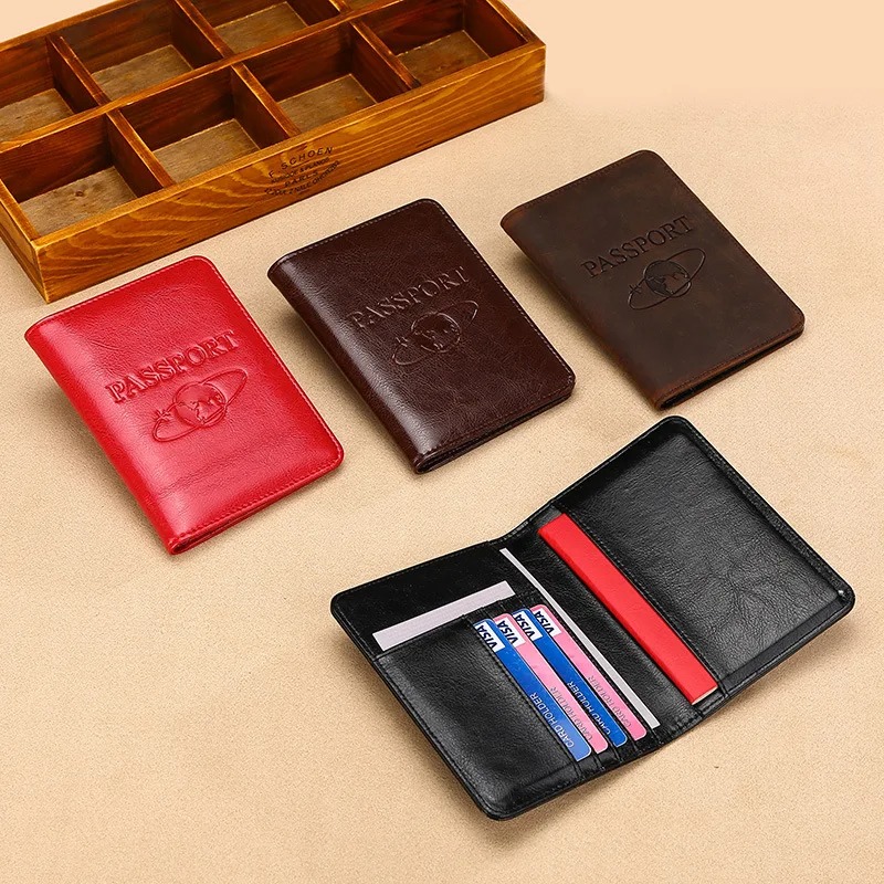 Unisex Genuine Leather Passpor - Travel Accessories Passport Holder ulasan dan harga