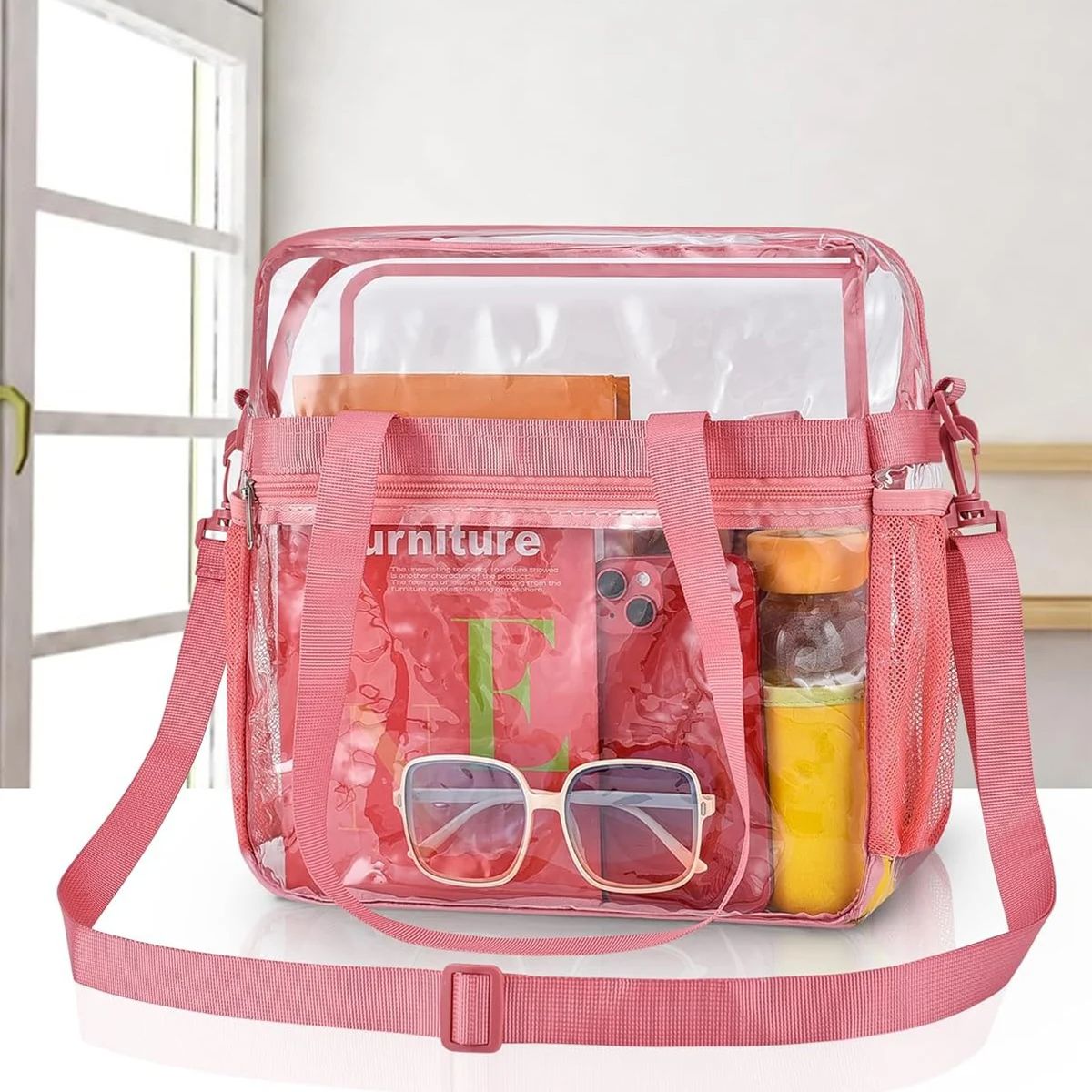 Pink Portable PVC Travel Bag f - Travel Accessories Pink ulasan dan harga
