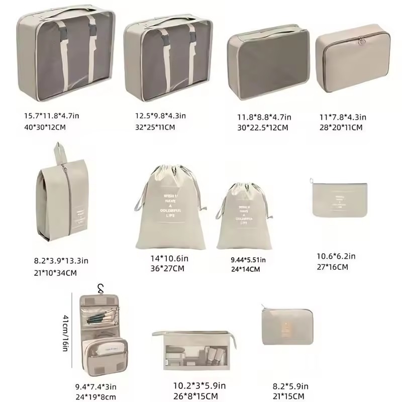 Travel Storage Bags Set 7/8/9/ - Travel Accessories Gift Set ulasan dan harga