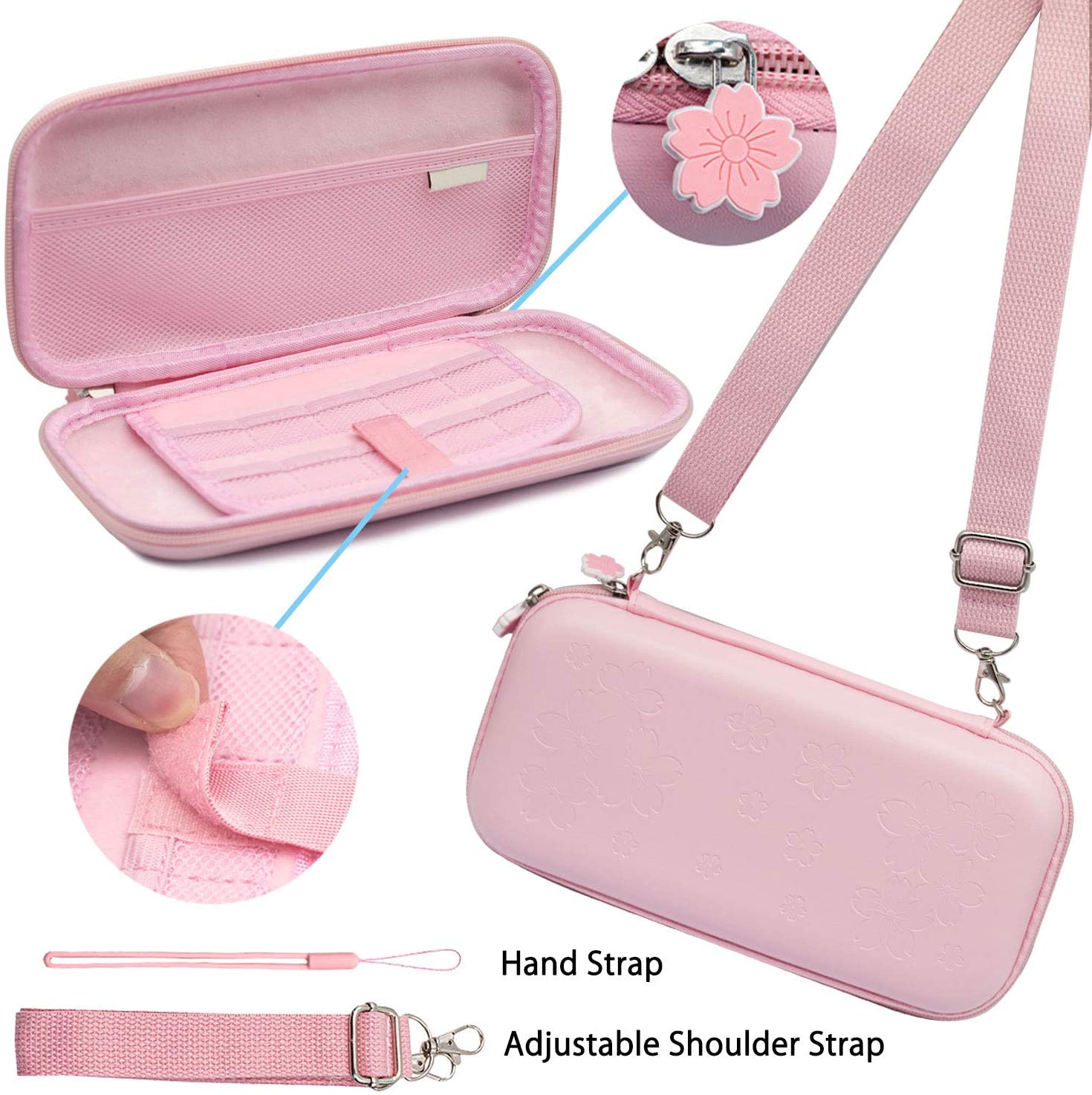 For Nintend Switch Case Bundle - Travel Accessories Pink ulasan dan harga