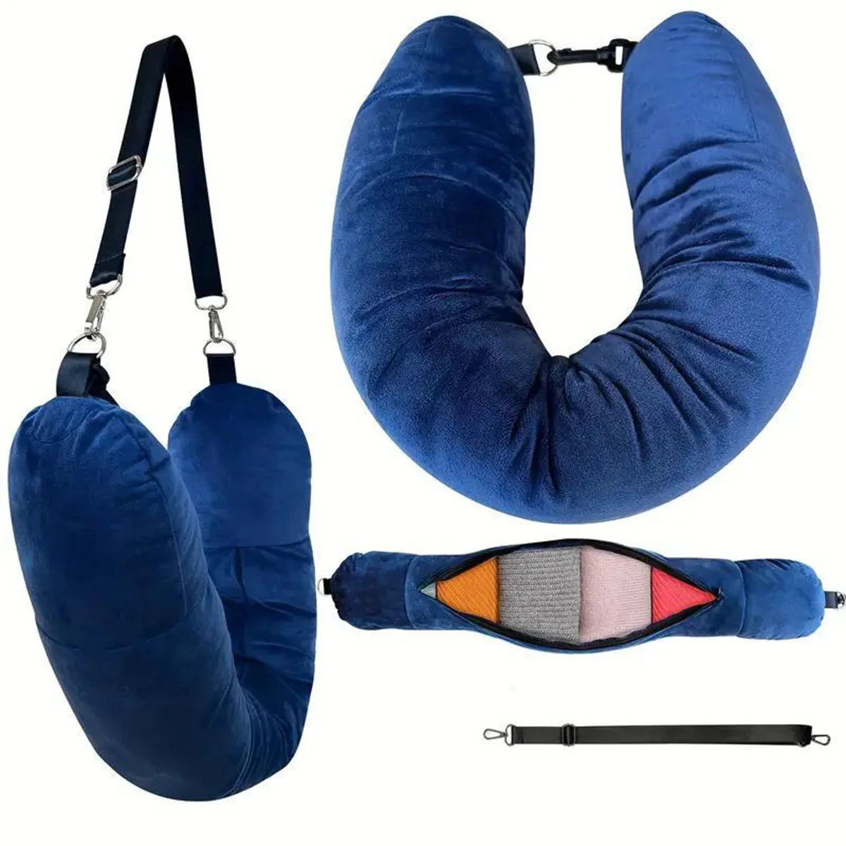 Crystal Fleece U-Shaped Travel - Travel Accessories Pillow ulasan dan harga