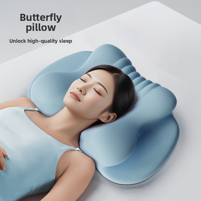 Butterfly Shaped Zero Pressure - Neck Pillow Memory Foam ulasan dan harga