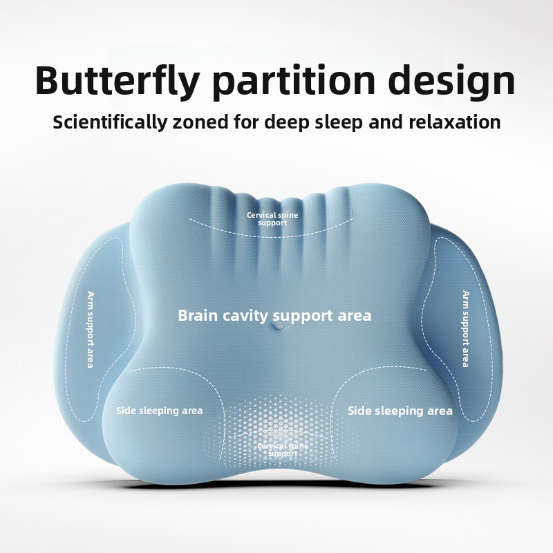 Butterfly Shaped Zero Pressure - Neck Pillow Memory Foam ulasan dan harga