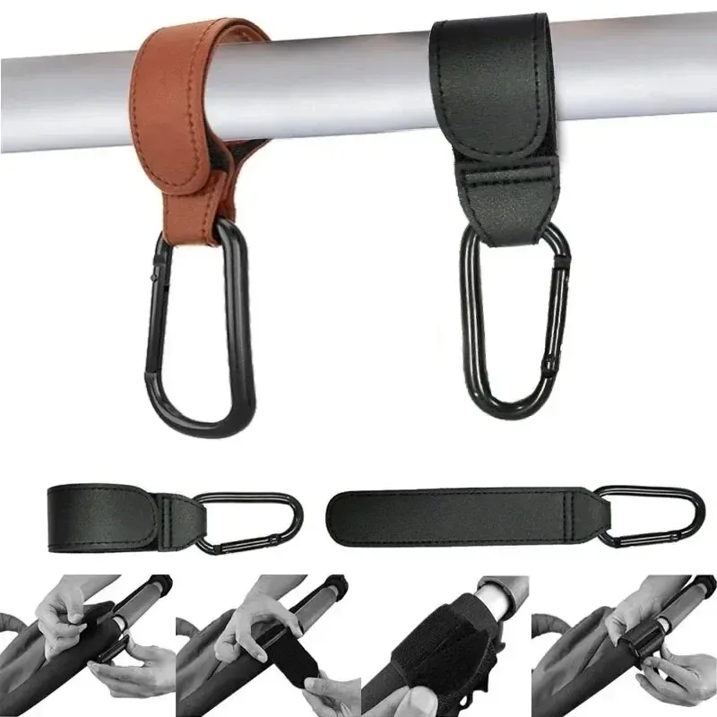 Baby Stroller Hook Fashion PU  - Travel Accessories Baby ulasan dan harga