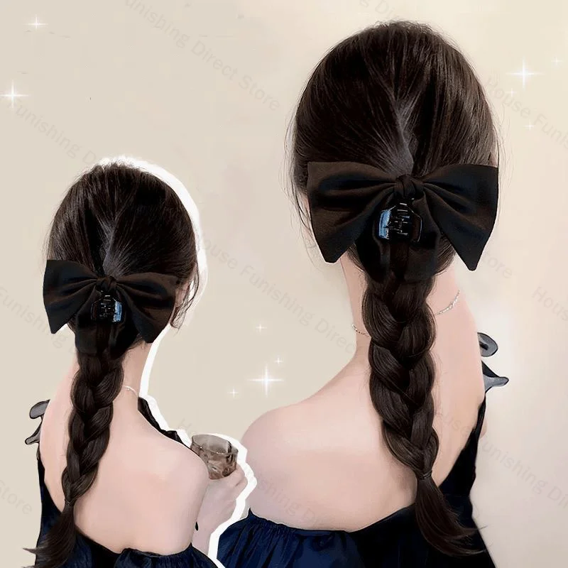 NEW Claw Clip Bow Wig Ponytail - Travel Accessories For Elderly ulasan dan harga