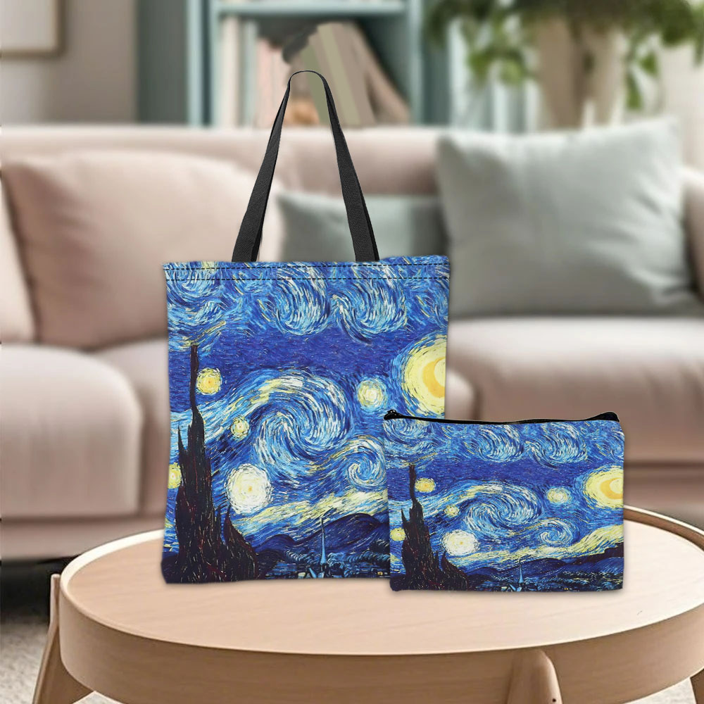 Van Gogh Series Tote Bag Cosme - Travel Accessories Pouch ulasan dan harga
