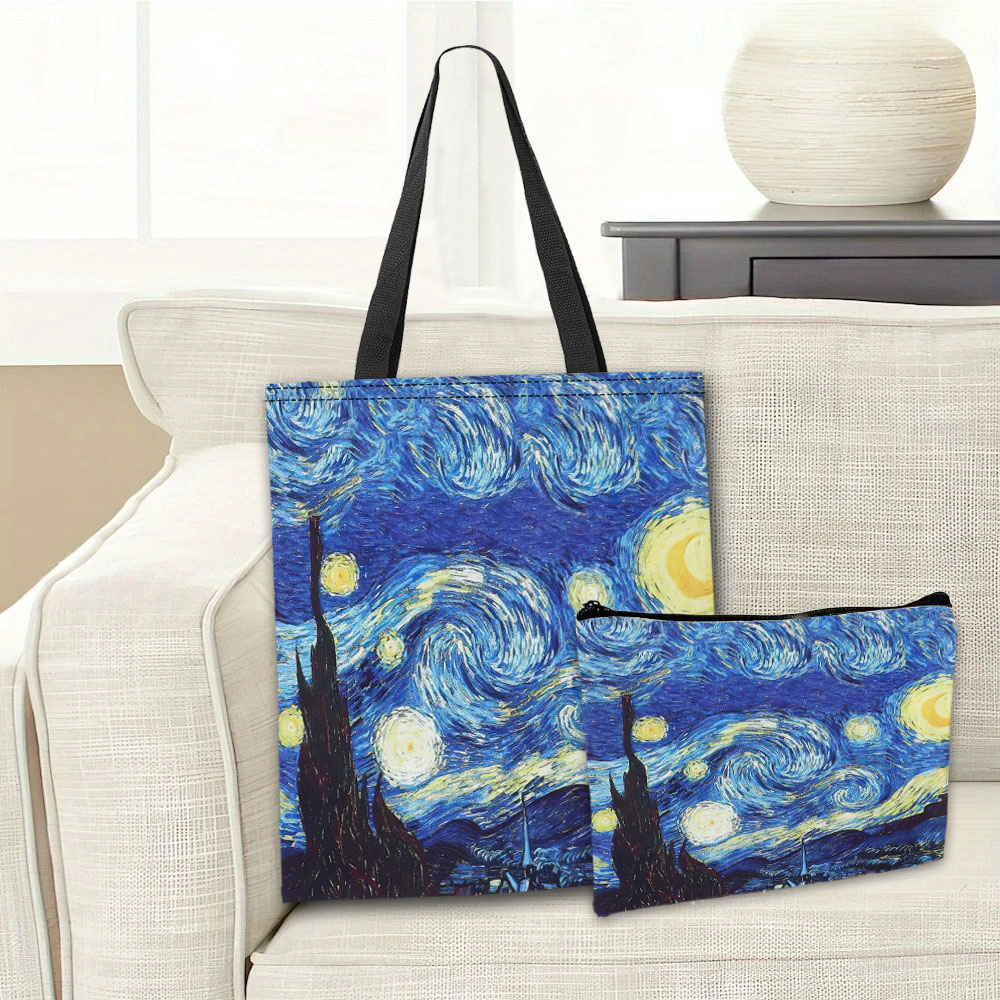 Van Gogh Series Tote Bag Cosme - Travel Accessories Pouch ulasan dan harga