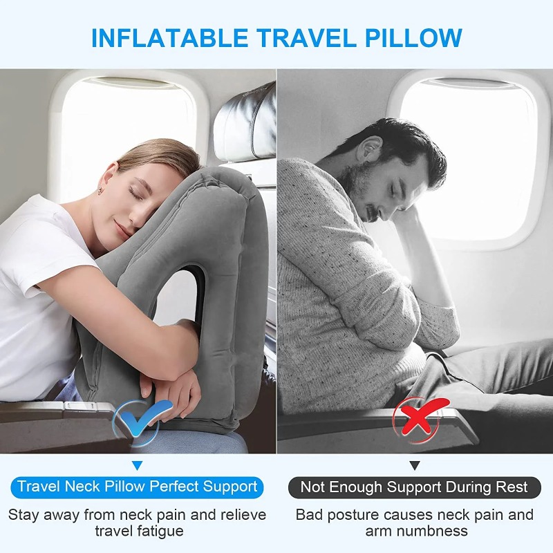 Inflatable Travel Pillows with - Travel Accessories Long Flight ulasan dan harga