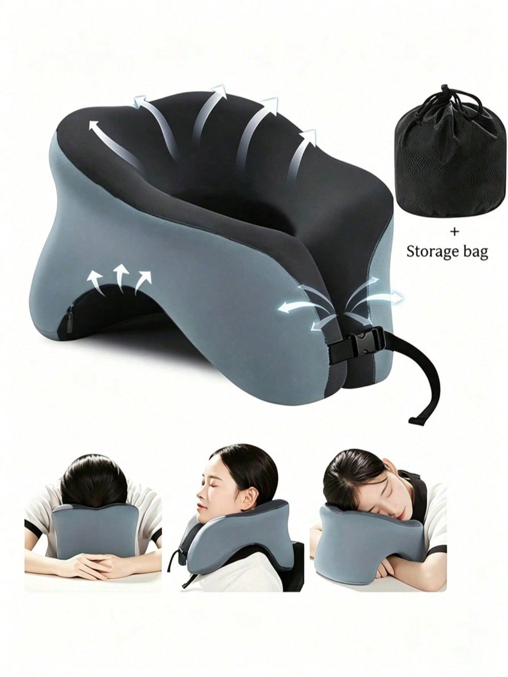 Travel Pillow For Airplanes Wi - Neck Pillow Memory Foam ulasan dan harga
