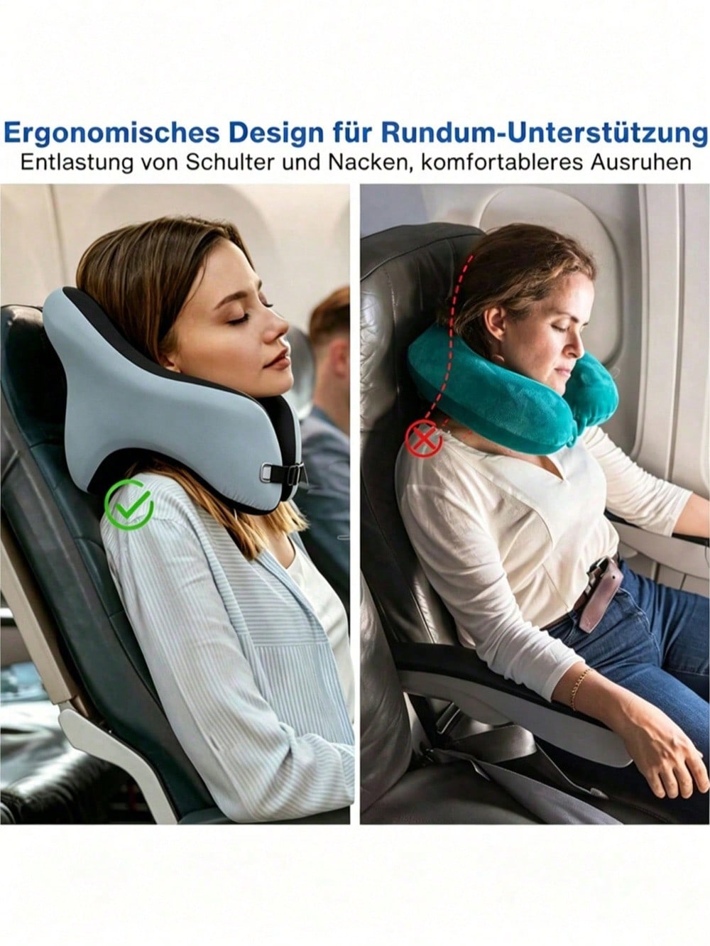Travel Pillow For Airplanes Wi - Neck Pillow Memory Foam ulasan dan harga
