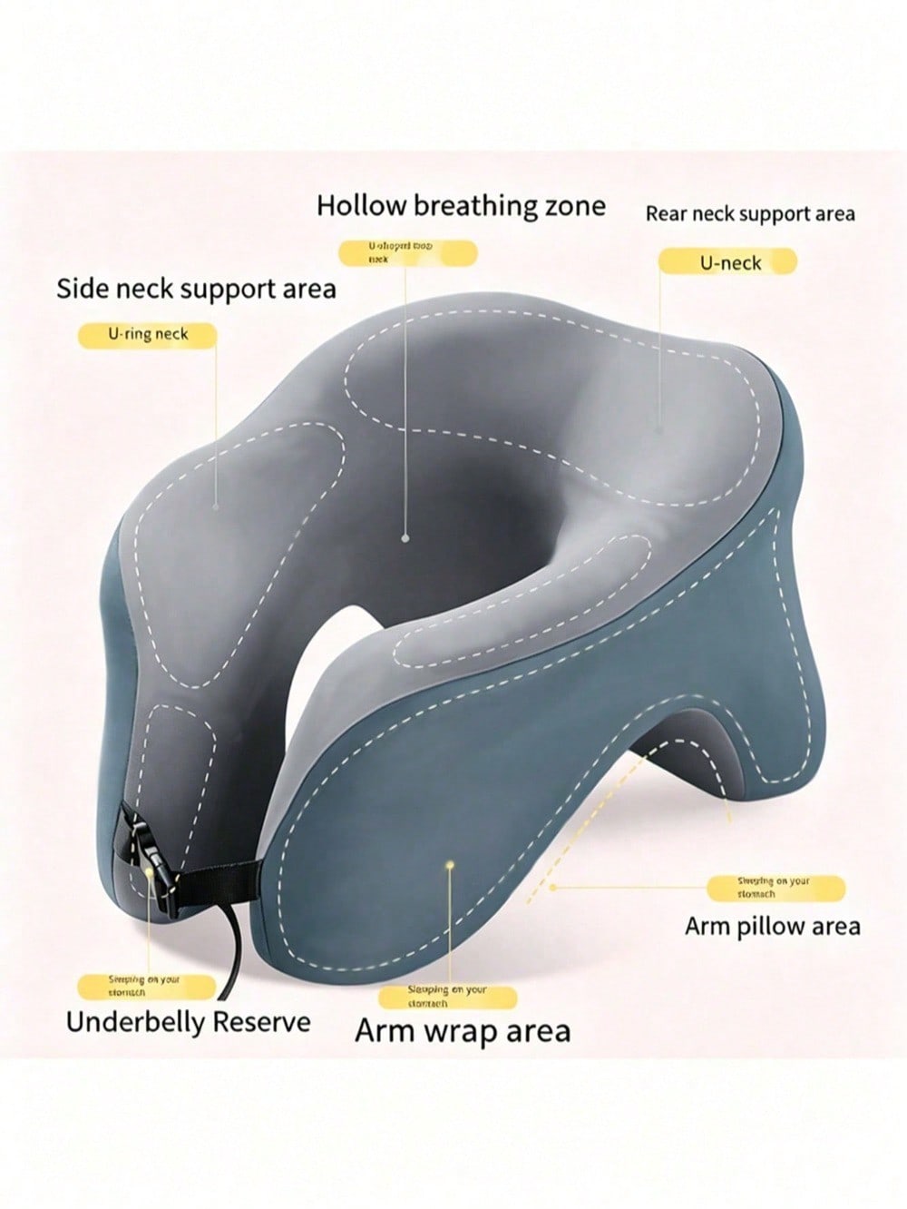 Travel Pillow For Airplanes Wi - Neck Pillow Memory Foam ulasan dan harga