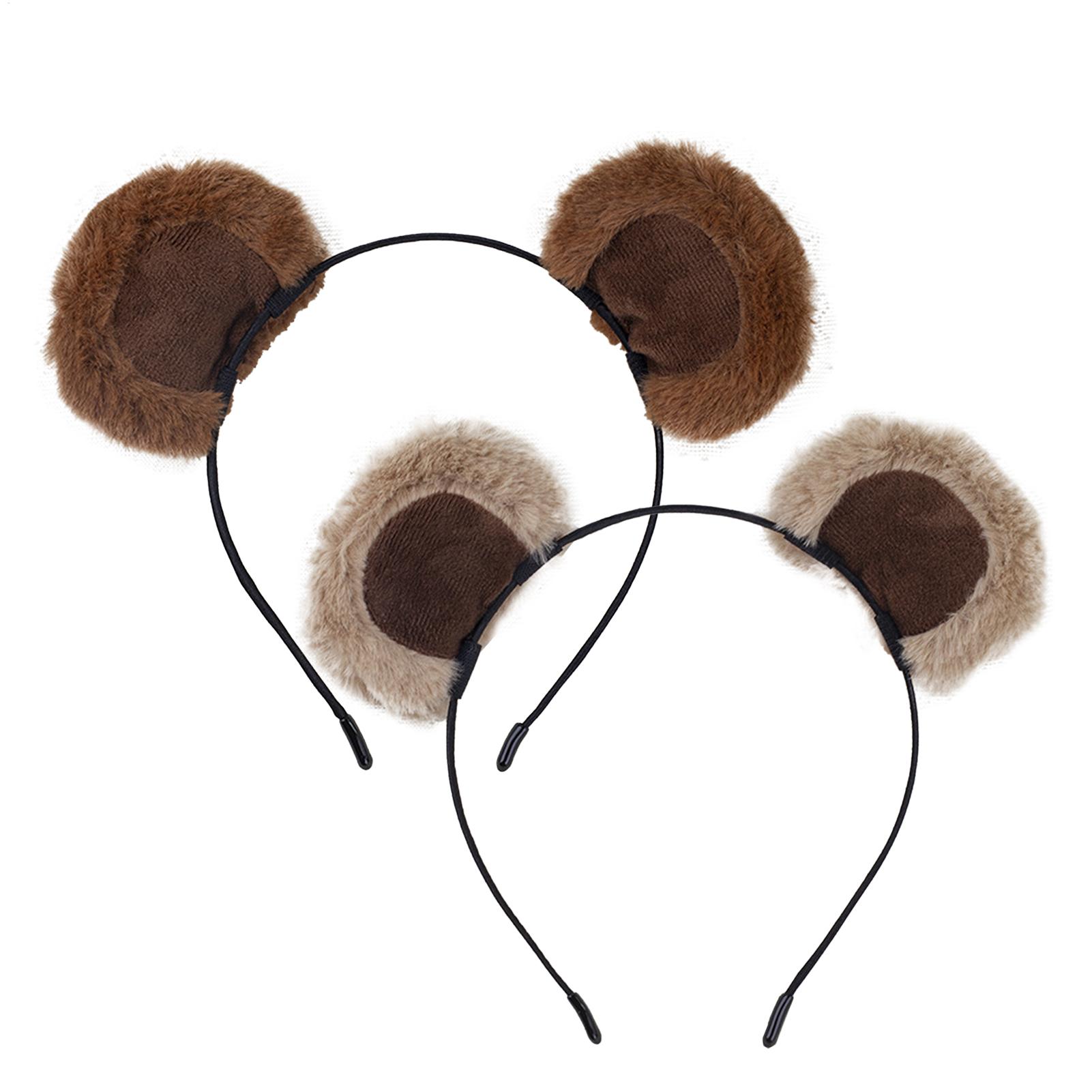 Plush Bear Ear Headbands Soft  - Travel Accessories For 10 Year Old Girl ulasan dan harga