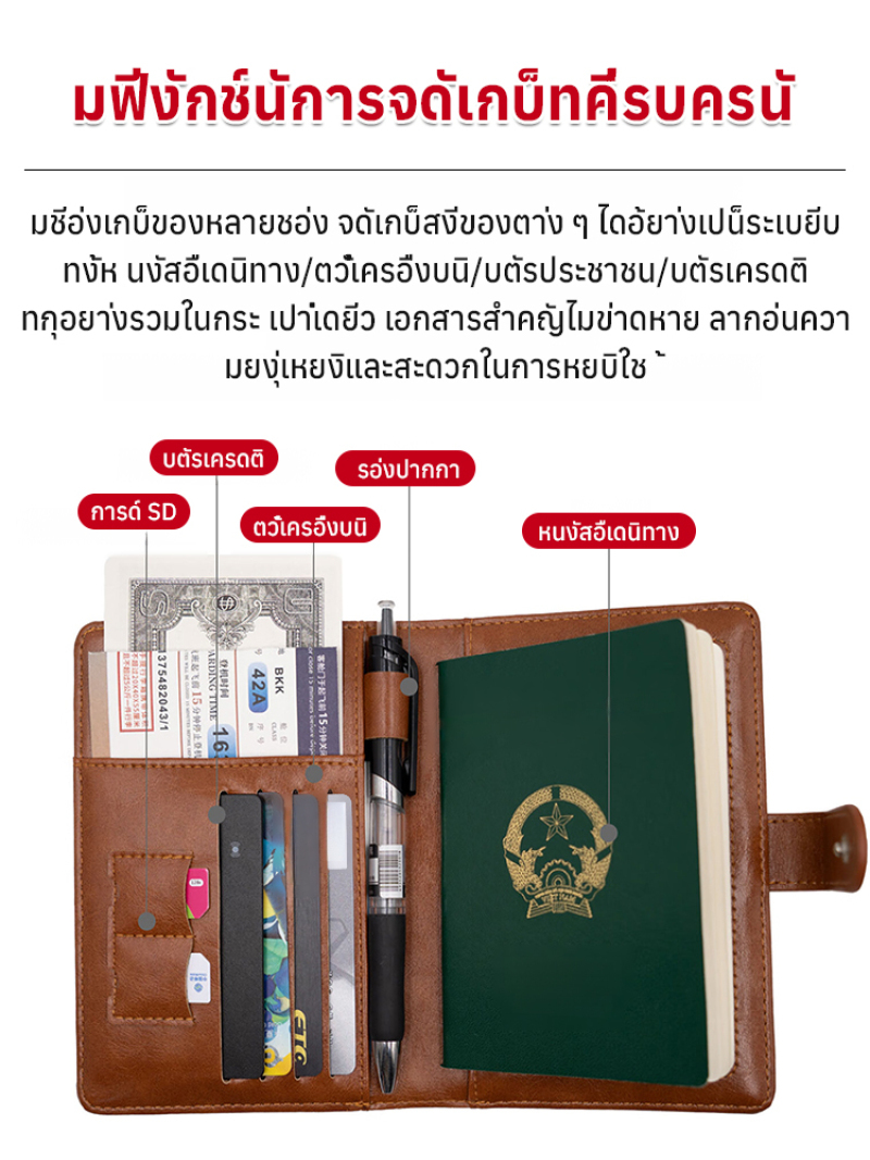 Multifunctional Travel Wallet  - Travel Accessories Passport Holder ulasan dan harga
