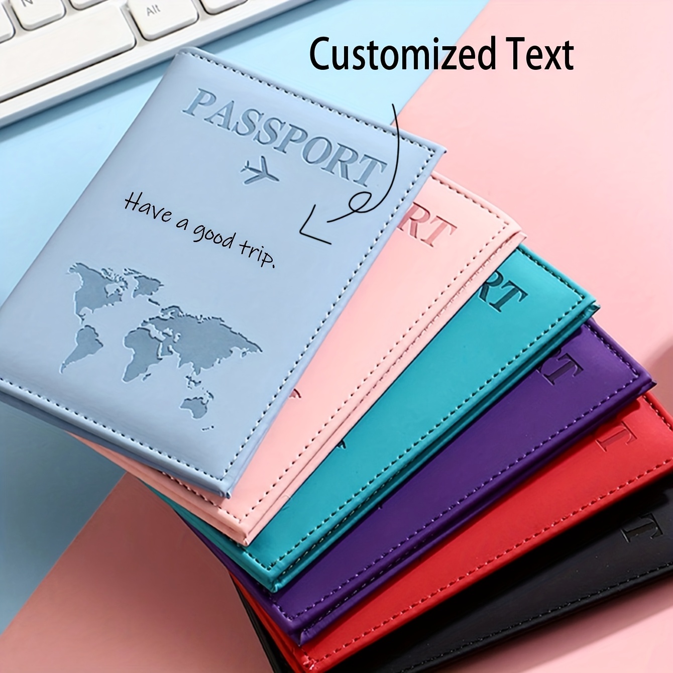 1pc Personalized Passport Hold - Travel Accessories Pink ulasan dan harga