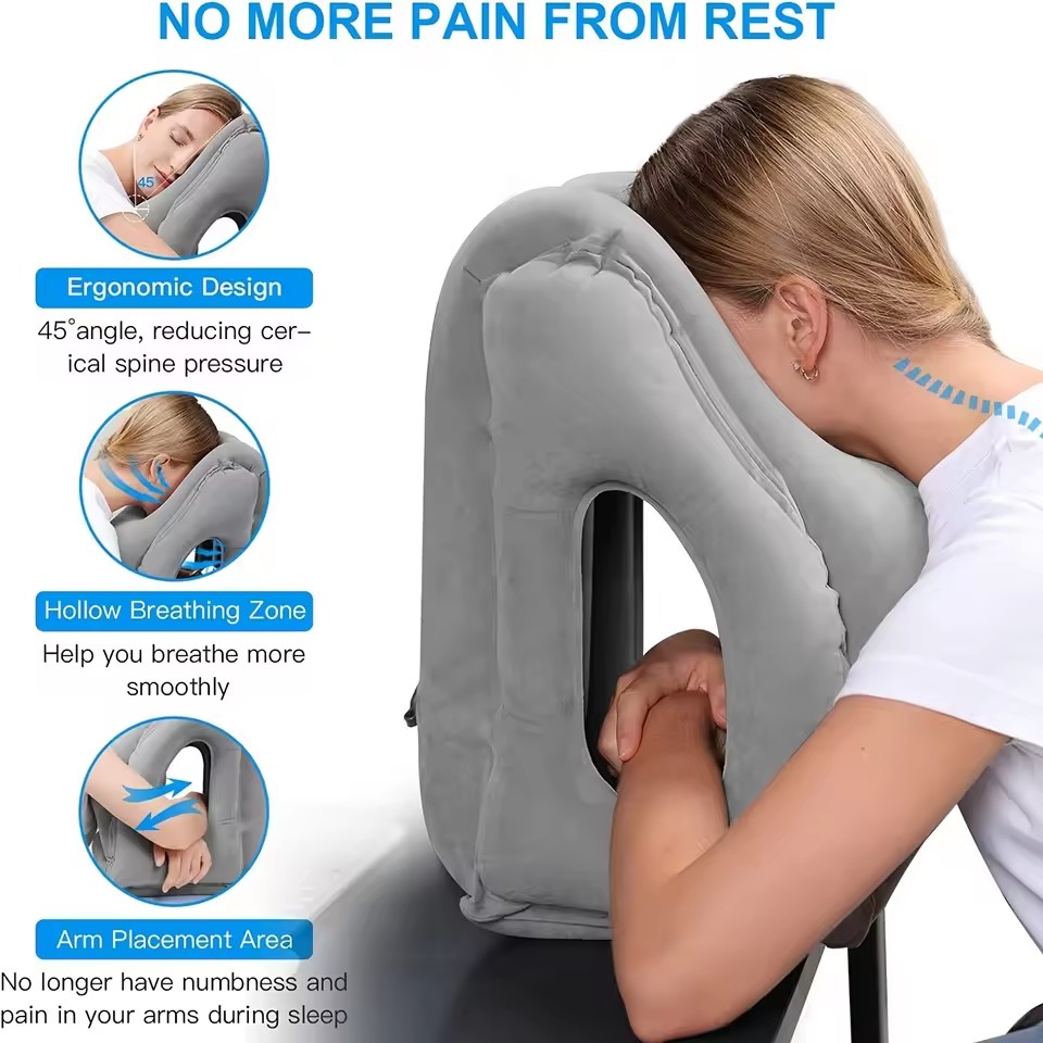 Inflatable Travel Pillow,Trave - Travel Accessories Long Flight ulasan dan harga