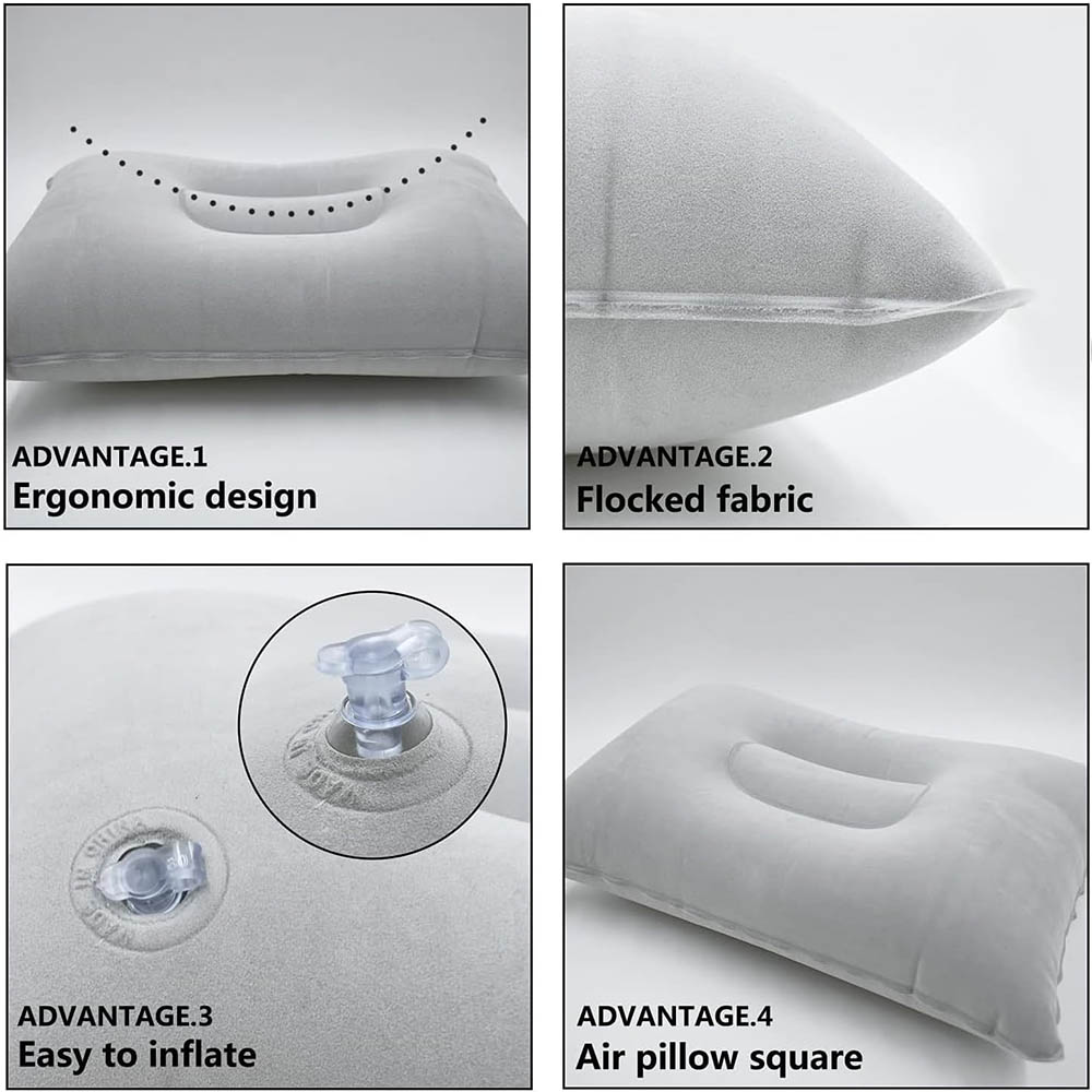Inflatable Travel Pillow Porta - Travel Accessories Pillow ulasan dan harga