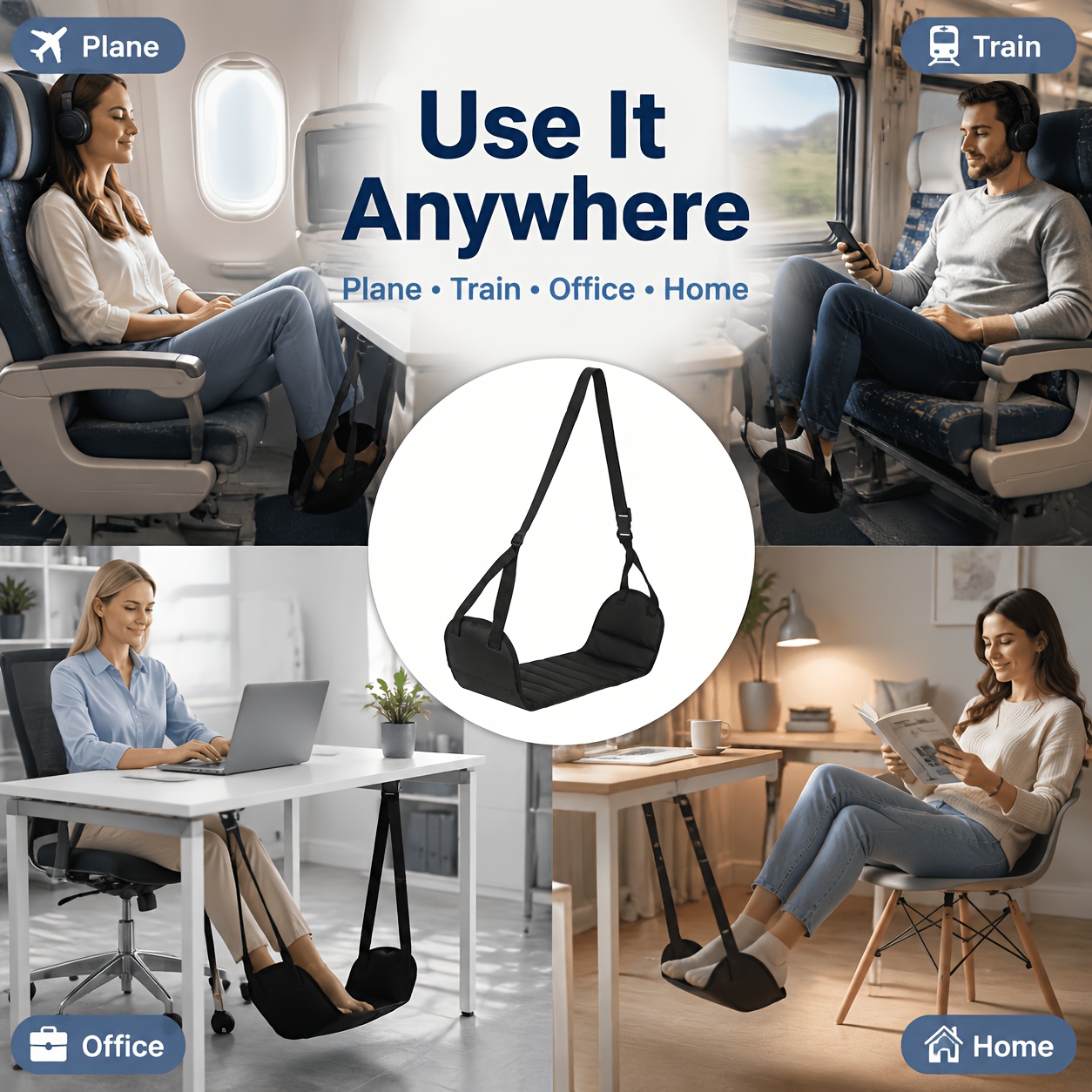 1PCS Adjustable Travel Foot Re - Travel Accessories In Train ulasan dan harga