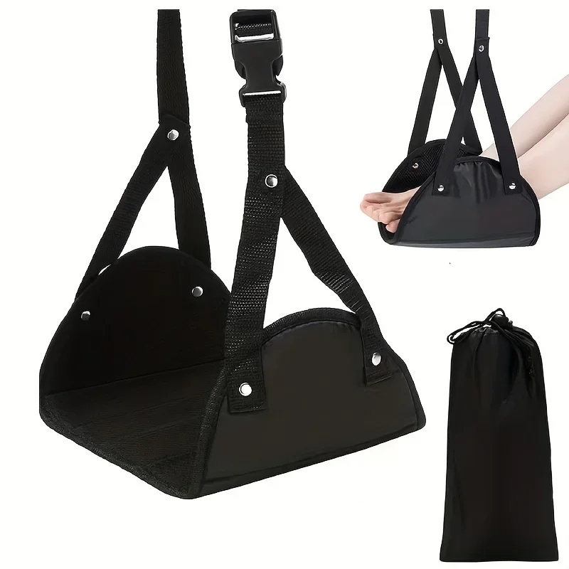 Airplane Footrest Hammock Adju - Travel Accessories Long Flight ulasan dan harga