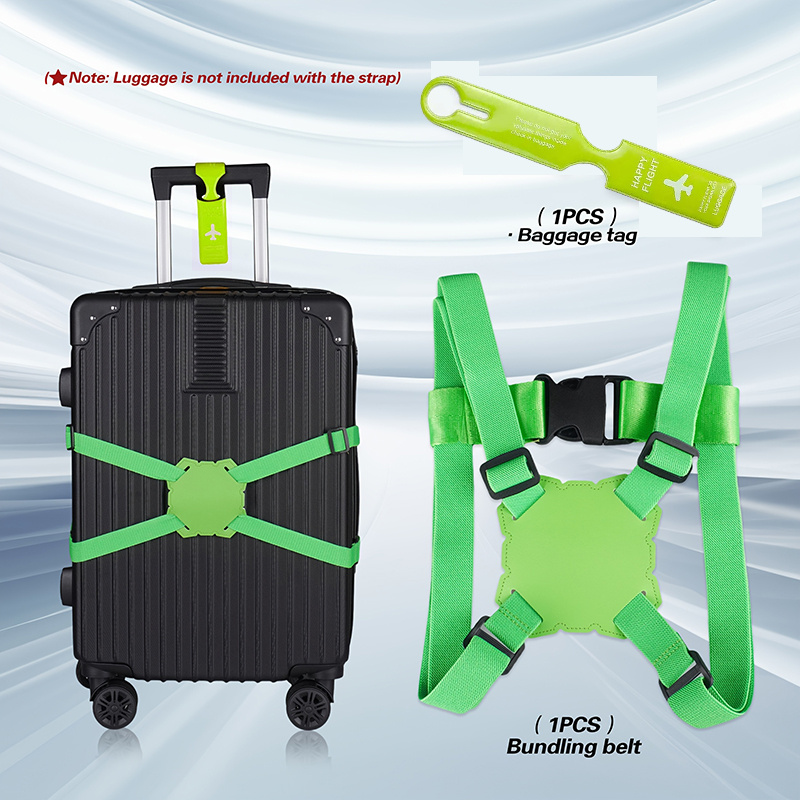 2-Piece Luggage Strap Set + Lu - Travel Accessories Gift Set ulasan dan harga