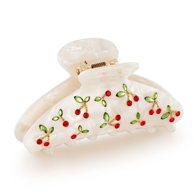 1pc Cherry hair clip, rhinesto - Travel Accessories For Elderly ulasan dan harga