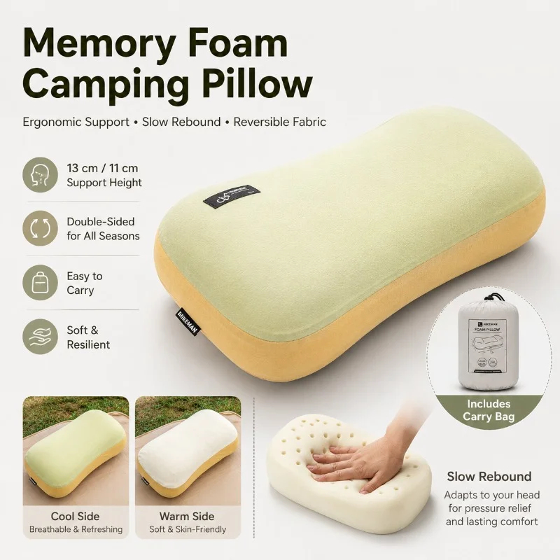 Ultralight Portable Pillow Mem - Neck Pillow Memory Foam ulasan dan harga