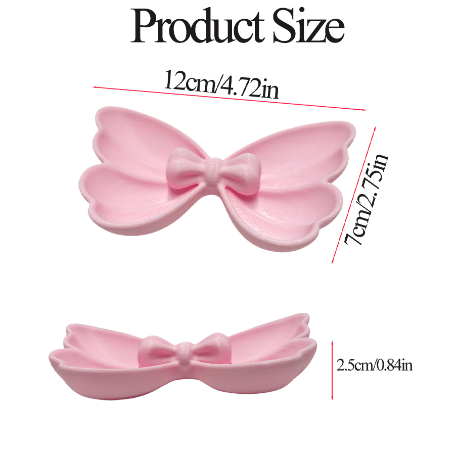 2Pcs Mini Bow-Shaped Jewelry S - Travel Accessories Pink ulasan dan harga