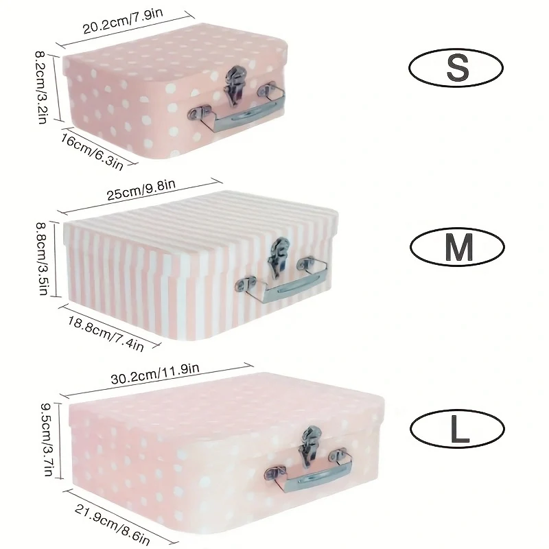 3pcs Vintage Style Cardboard B - Travel Accessories Gift Set ulasan dan harga