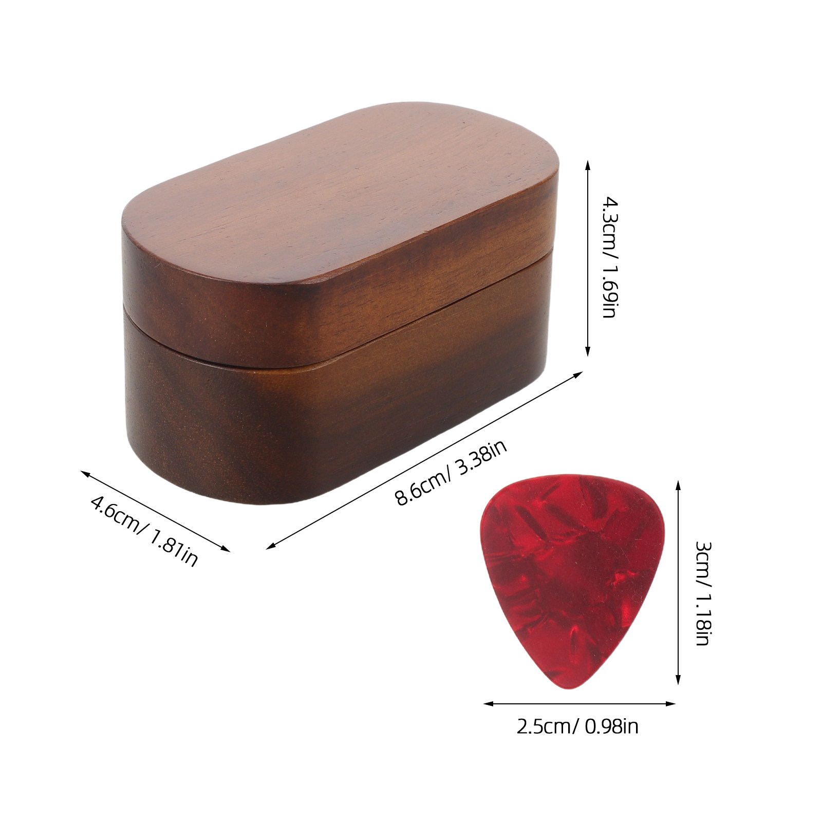 1Set Guitar Pick Storage Box w - Travel Accessories Box ulasan dan harga