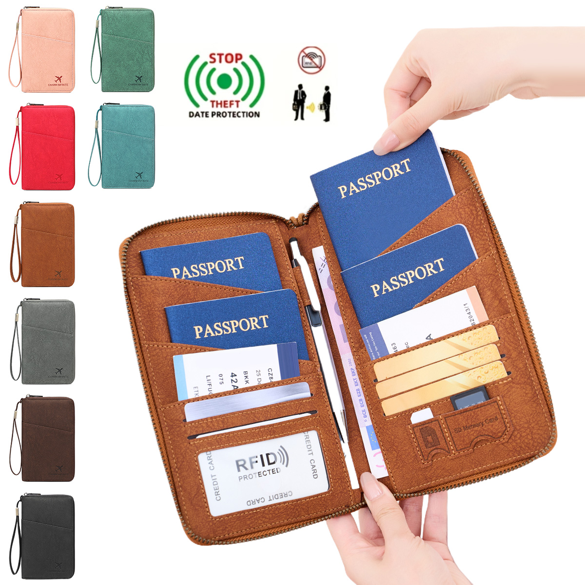 ·NewRFIDAnti-theft Card Swipin - Travel Accessories Passport Holder ulasan dan harga