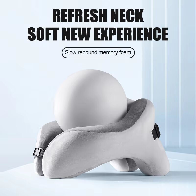Memory Foam U‑Shape Neck Pillo - Travel Accessories Pillow ulasan dan harga