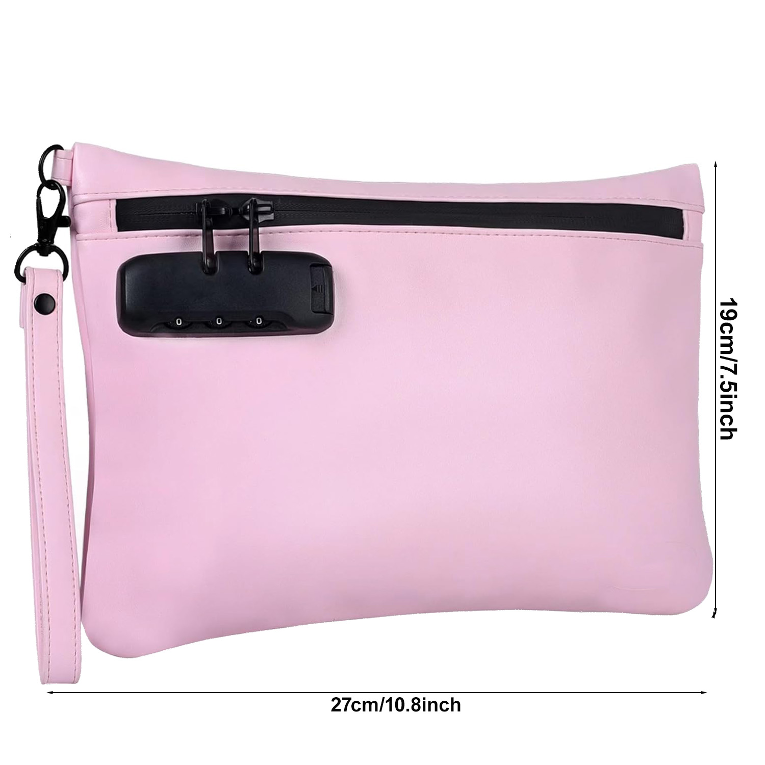 PINK Pouch Bag with Combinatio - Travel Accessories Pink ulasan dan harga