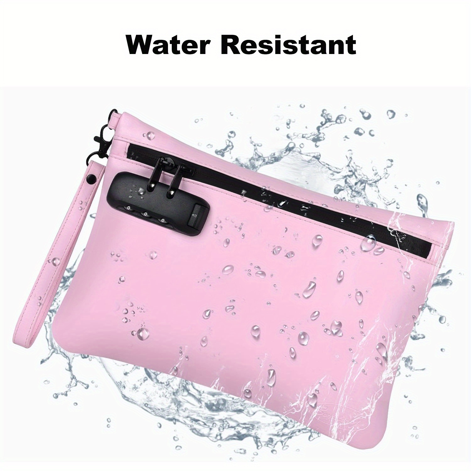 PINK Pouch Bag with Combinatio - Travel Accessories Pink ulasan dan harga