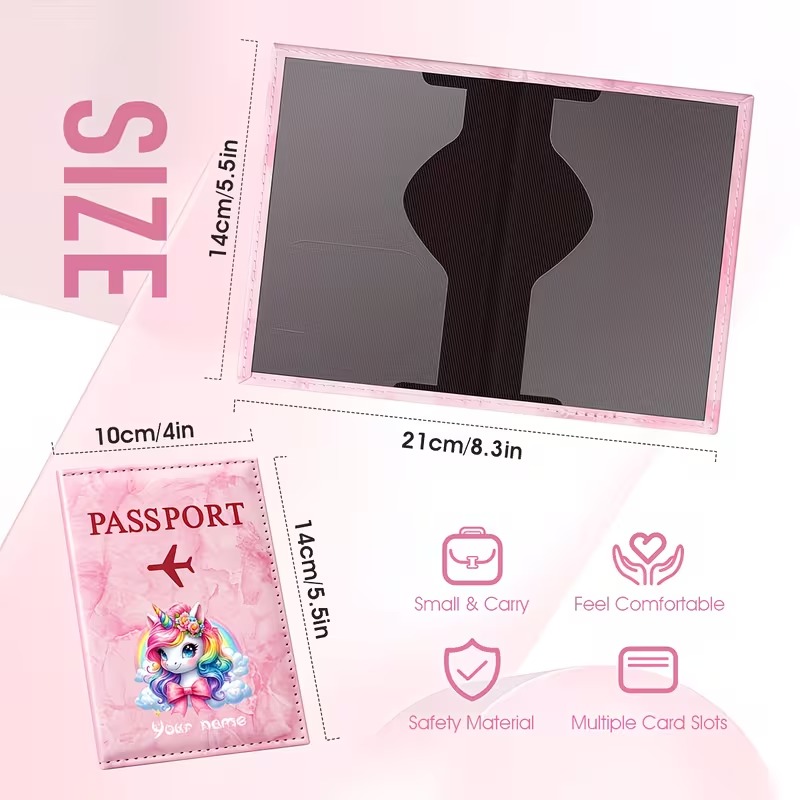 Personalized Name Custom PU Pa - Travel Accessories Passport Holder ulasan dan harga