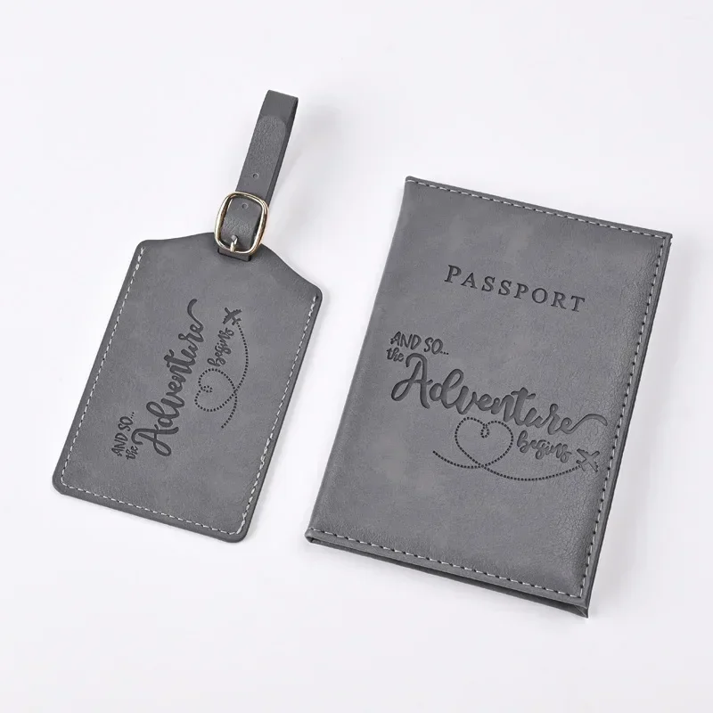 New Purple PU Leather Passport - Travel Accessories Gift Set ulasan dan harga