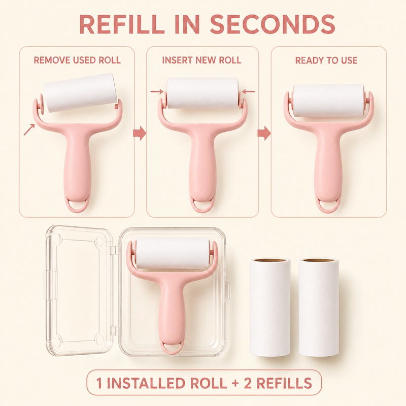 Mini Travel Lint Roller With C - Travel Router Accessories ulasan dan harga