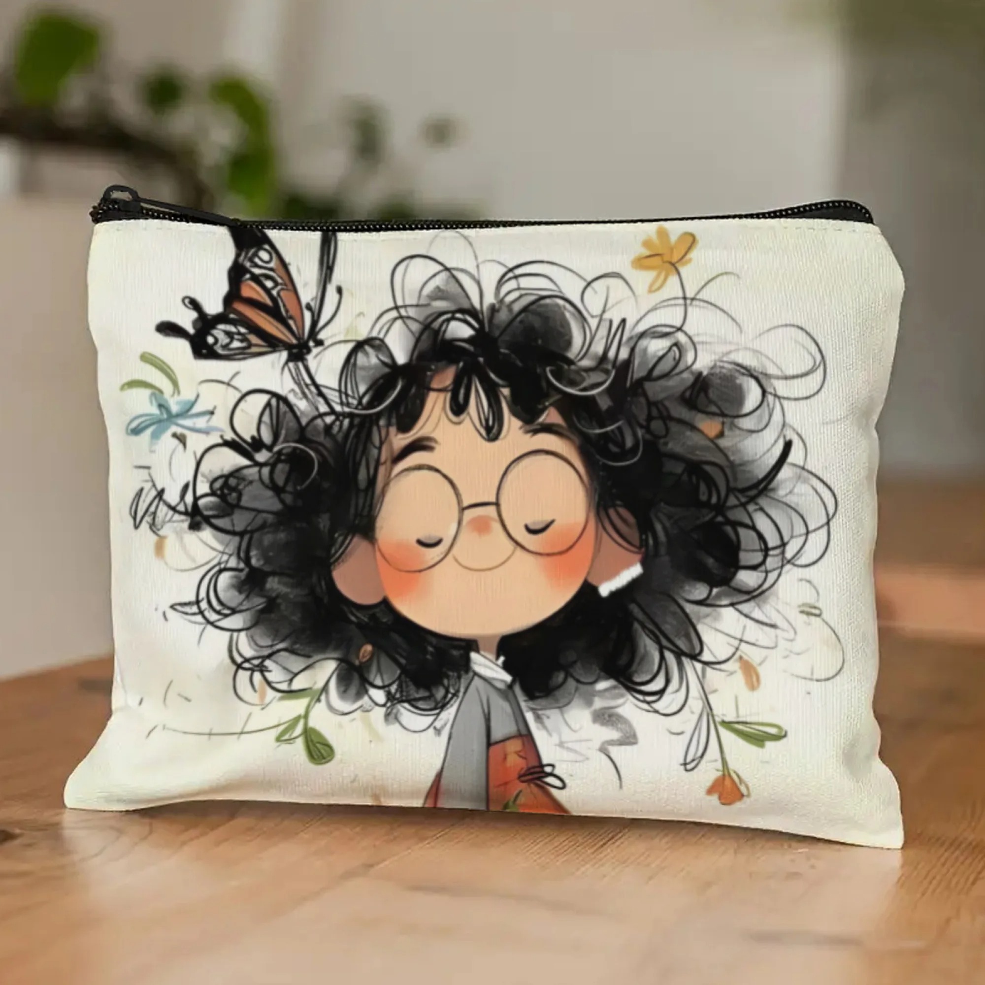 Cartoon Girl Makeup Bag Zipper - Travel Accessories Pouch ulasan dan harga