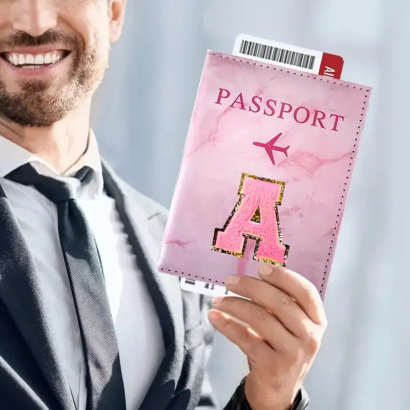 Pink PU Leather Passport Holde - Travel Accessories Pink ulasan dan harga