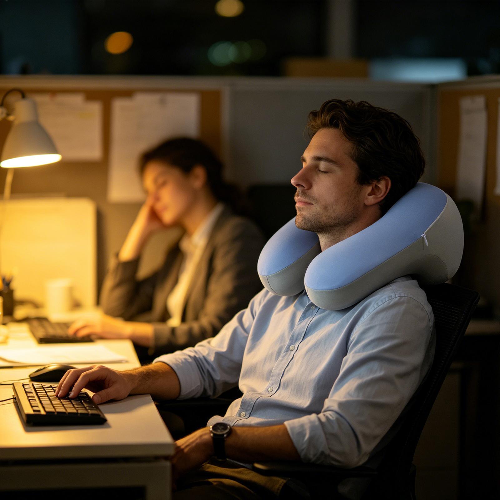 Neck Pillow Airplane Portable  - Neck Pillow Memory Foam ulasan dan harga