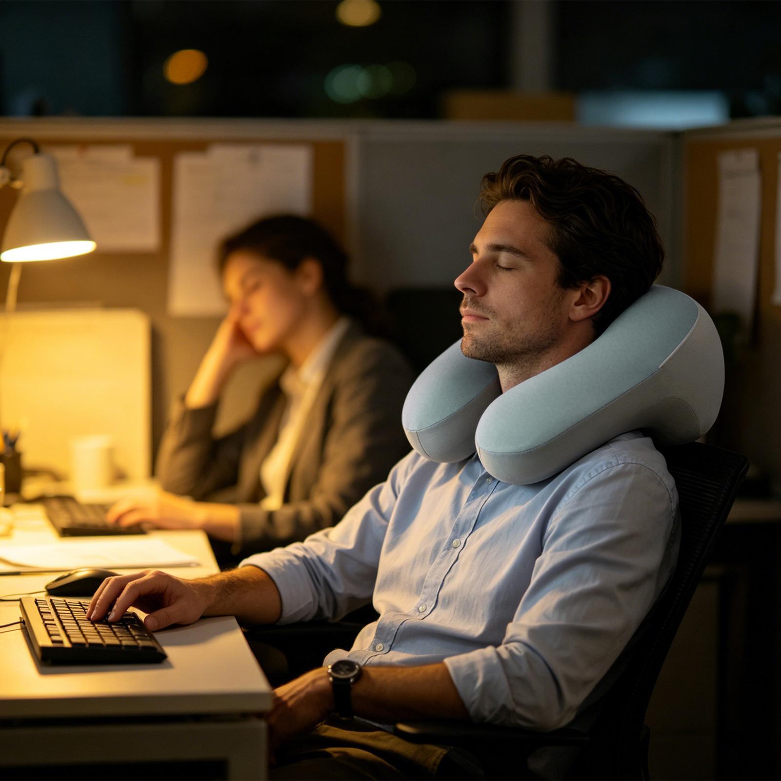 Neck Pillow Airplane Portable  - Neck Pillow Memory Foam ulasan dan harga