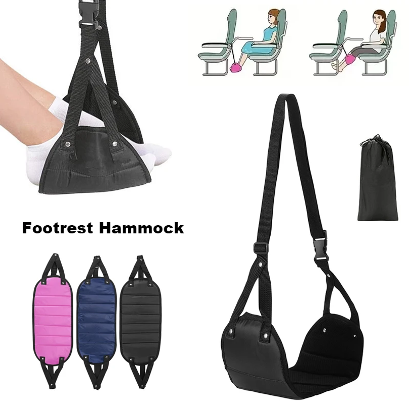 Portable Adjustable Footrest H - Travel Accessories Long Flight ulasan dan harga