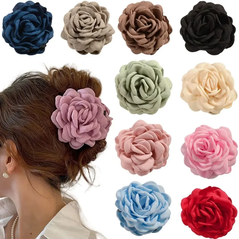 French Fabric Rose Flower Hair - Travel Accessories For Elderly ulasan dan harga