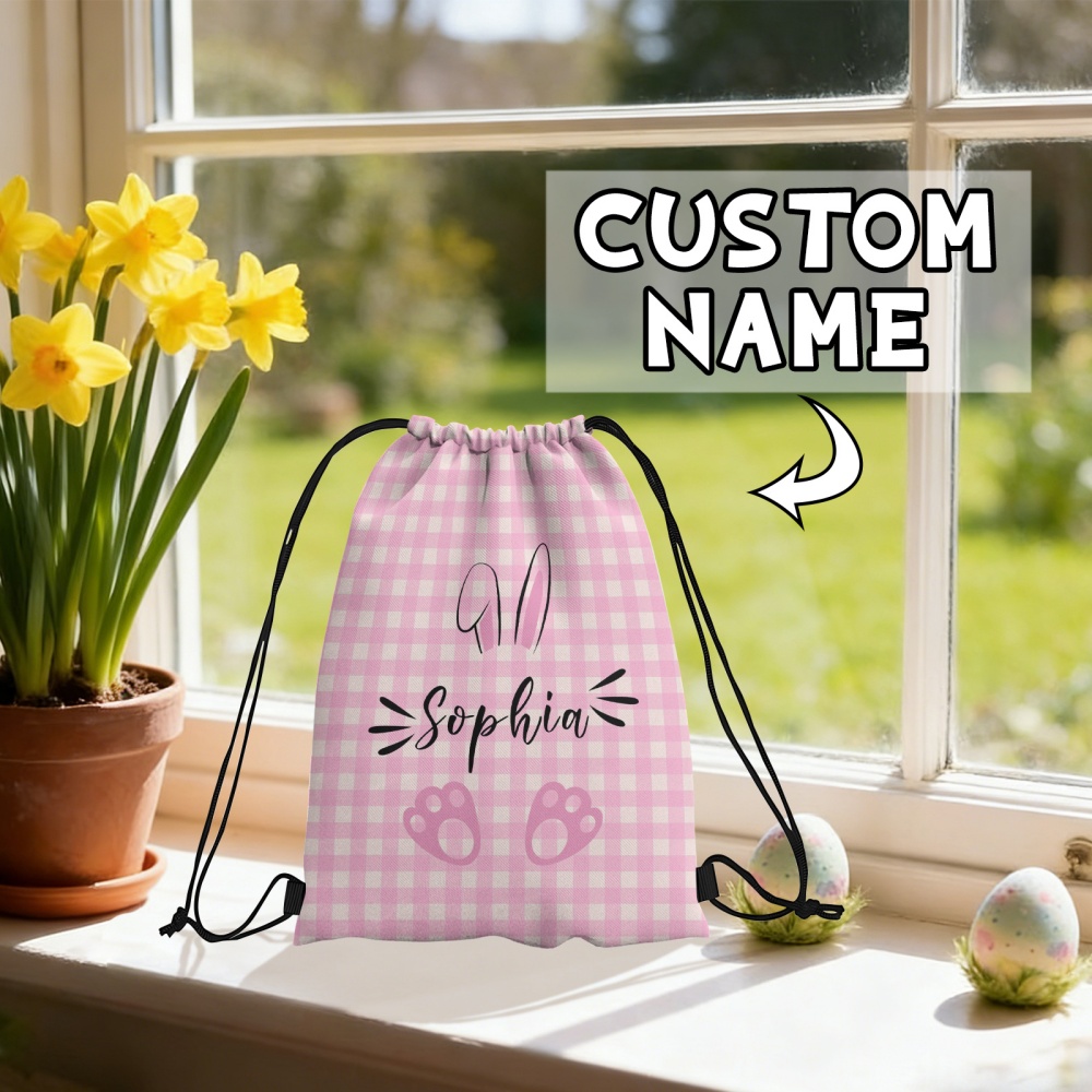 Personalized Easter Bunny Draw - Travel Accessories Pink ulasan dan harga