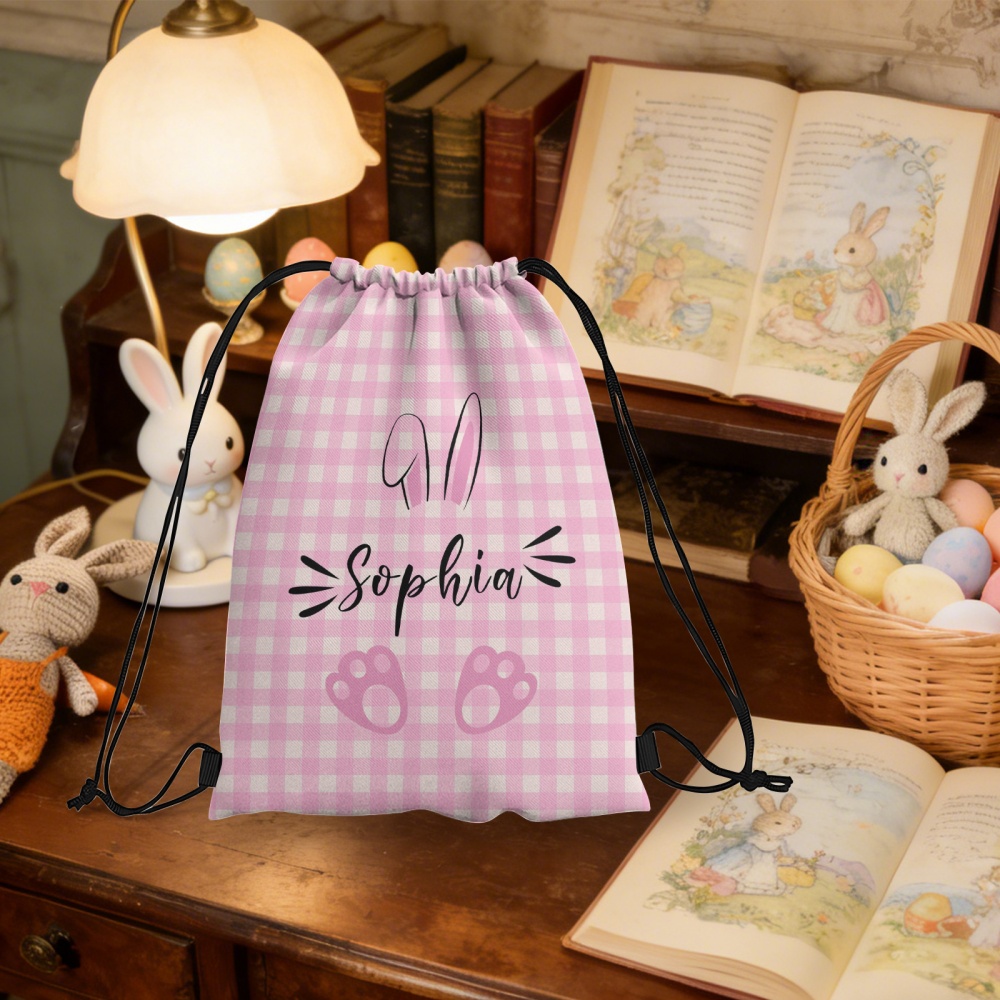 Personalized Easter Bunny Draw - Travel Accessories Pink ulasan dan harga