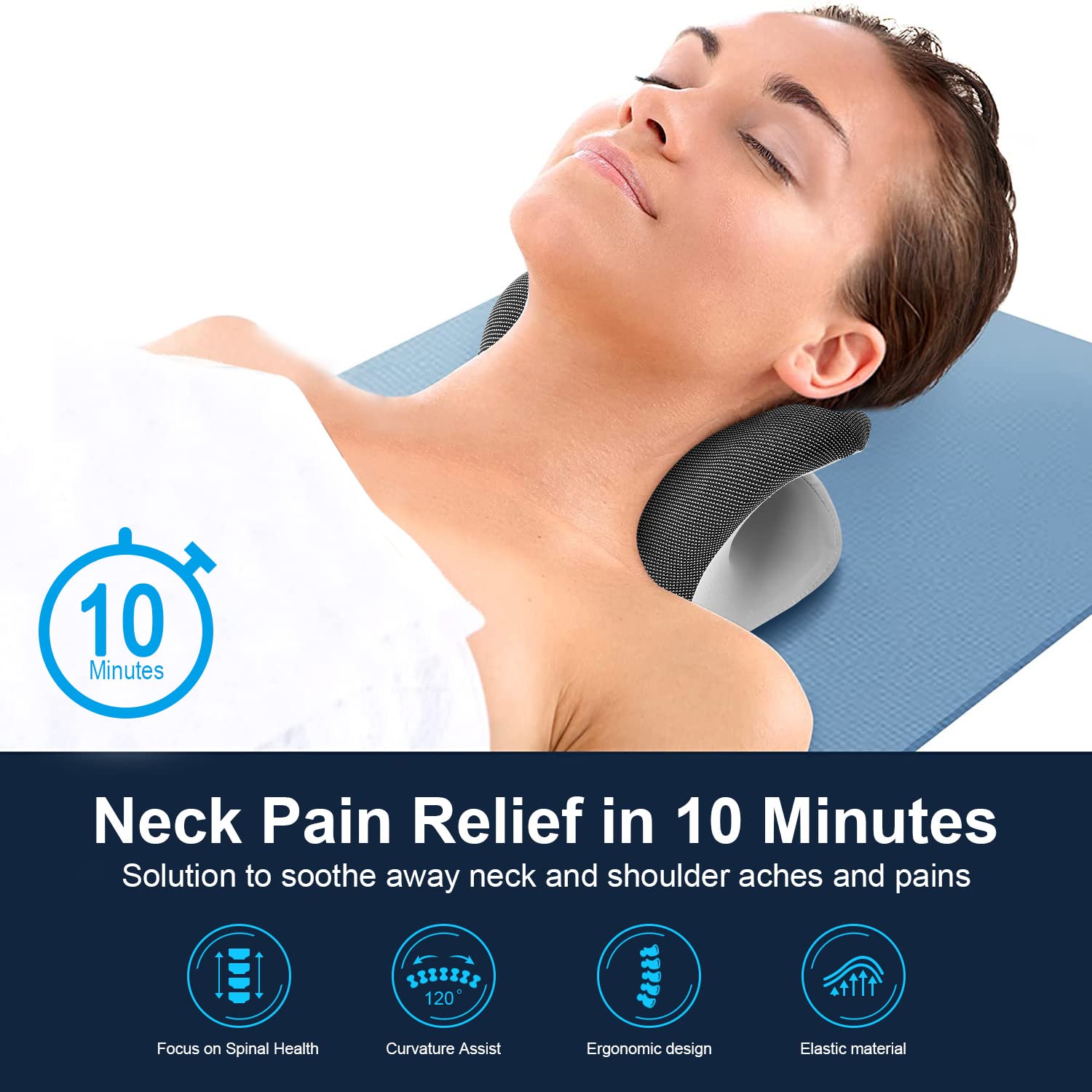 Heated Neck Stretcher Therapy  - Neck Pillow Memory Foam ulasan dan harga
