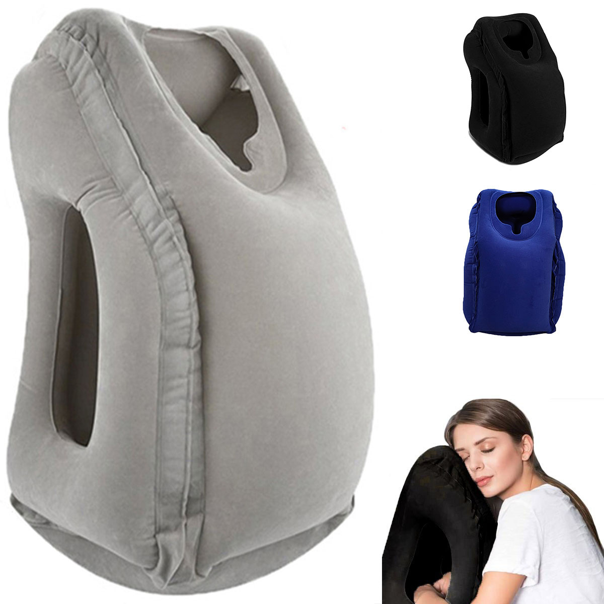 Inflatable Travel Pillow,Trave - Travel Accessories Long Flight ulasan dan harga