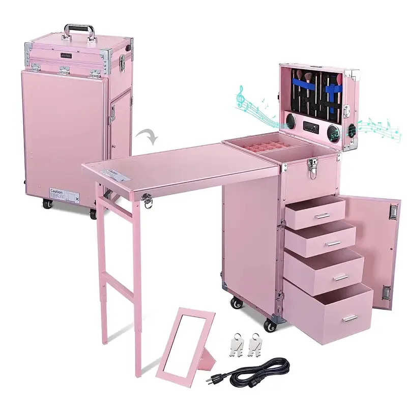 Rolling Manicure Table Foldabl - Travel Accessories In Train ulasan dan harga