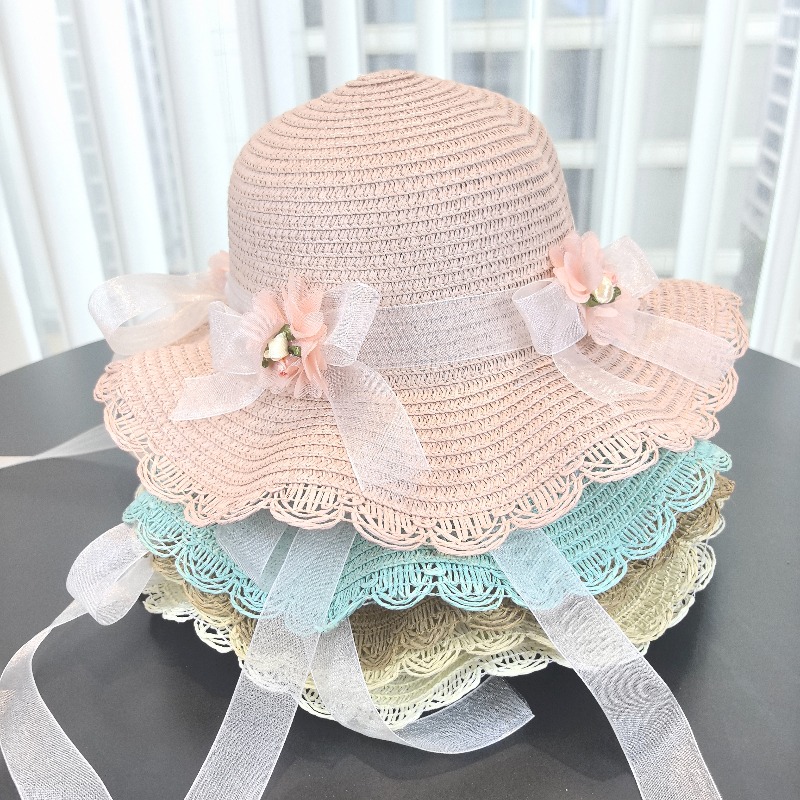 Girls 2pcs Straw Hat Solid Col - Travel Accessories For 10 Year Old Girl ulasan dan harga